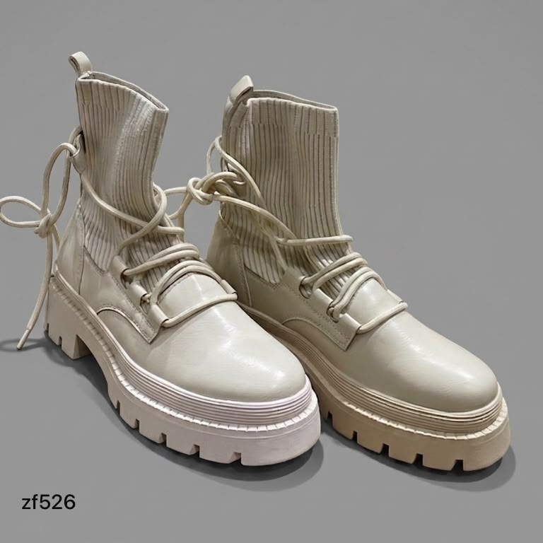 Botin beige suela 4cm HQ7721 C10
